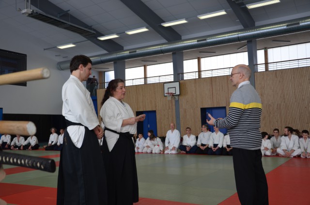 Remise de la médaille de la fédération d'aïkido à Daniel Robin