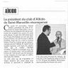 Récompense Daniel Robin - Article paru dans le Mémorial de novembre 2011.