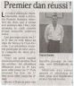 Passage de Grade réussi de Francis Barnier - article paru dans le Dauphiné (26/02/12)