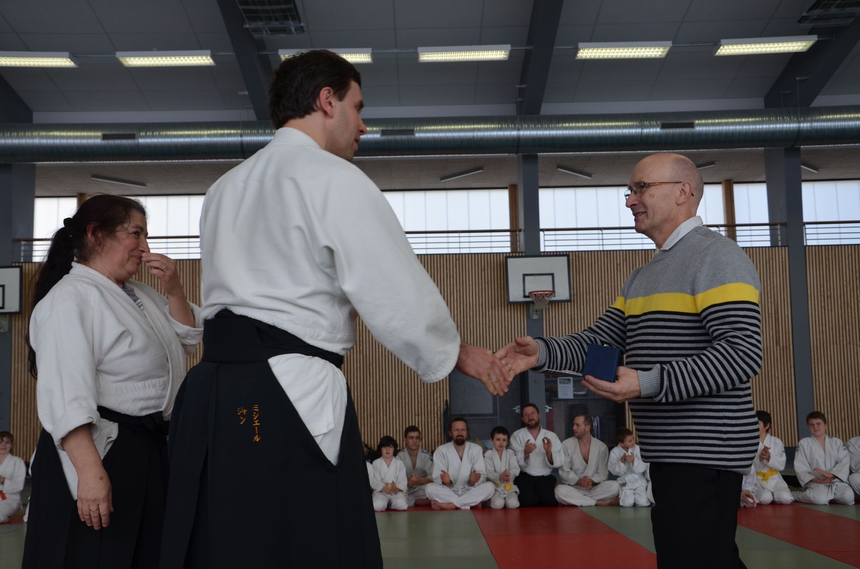 Remise de la médaille de la fédération d'Aïkido